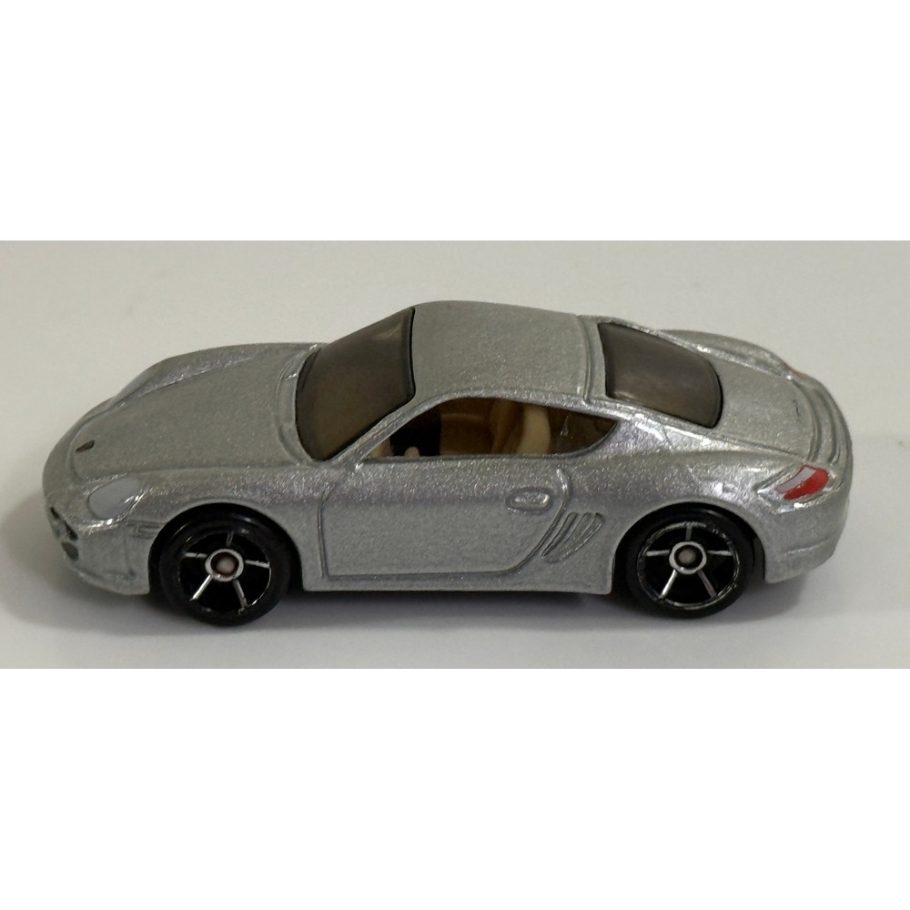 Hot Wheels Porsche Cayman S Kids 1:64 Silver Die-Cast Car Metallic Toy Vehicle